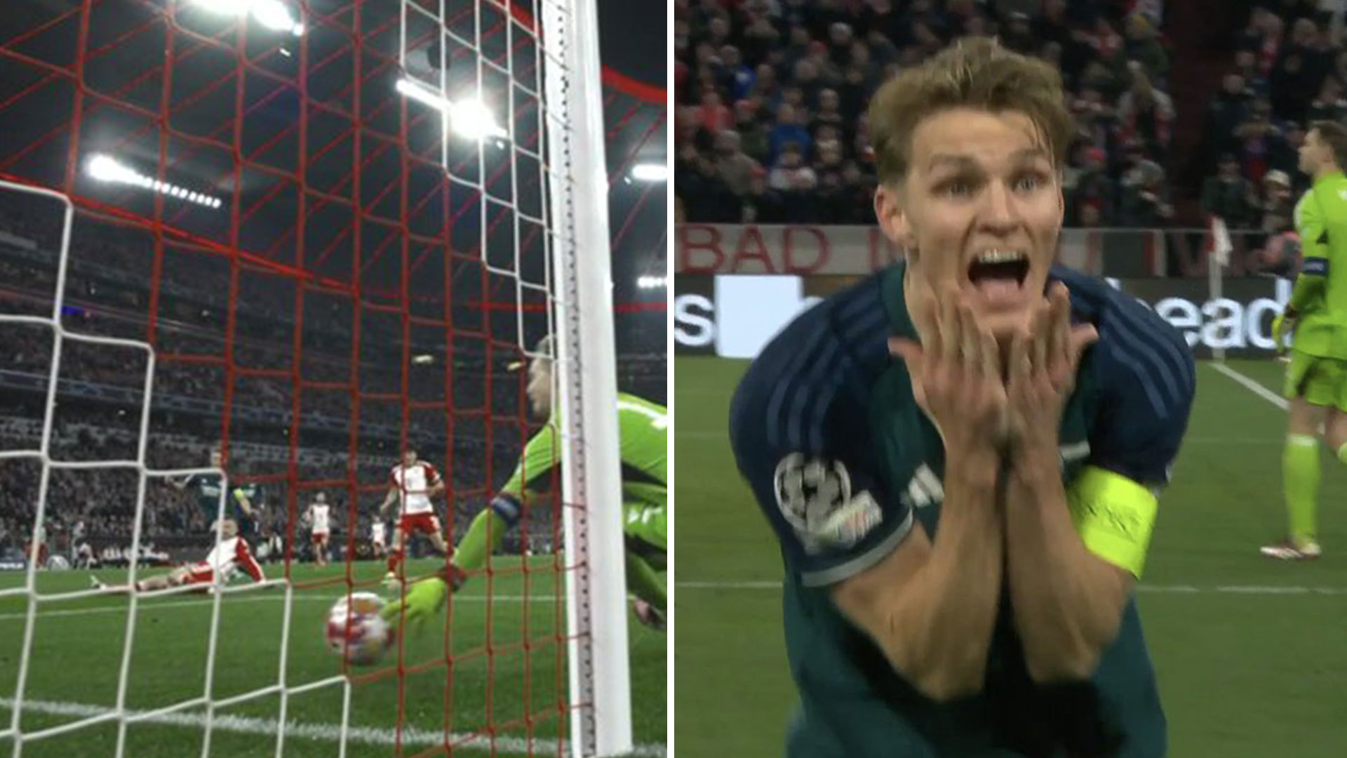 Arsenal fans fume Champions League is ‘rigged’ after referee gaffe that left Odegaard seething