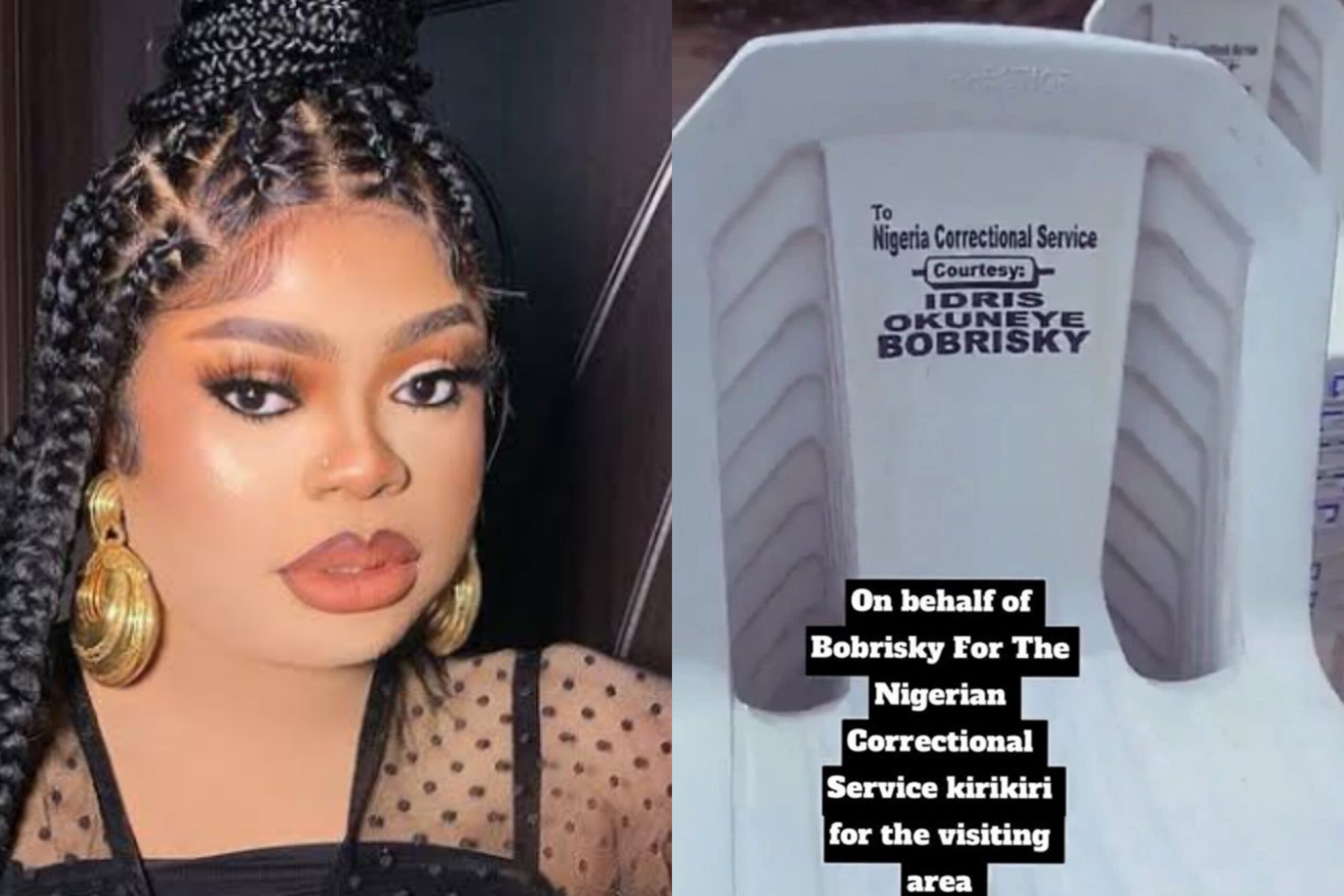 BREAKING: Bobrisky Donates New Chairs To Kirikiri Prison (PHOTOS) – TheNGblog