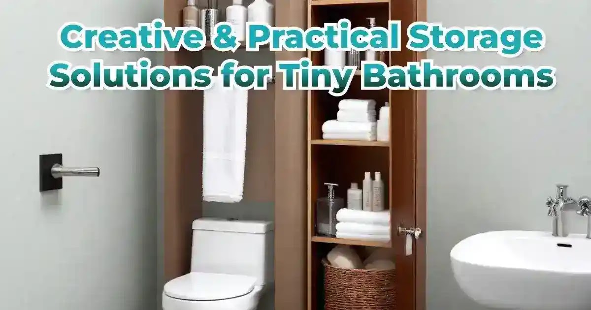 Creative & Practical Storage Solutions for Tiny Bathrooms(2024)