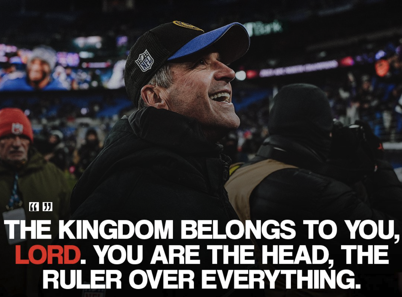 If a NFL coaching legend quotes scripture in a press conference, does it make a sound?