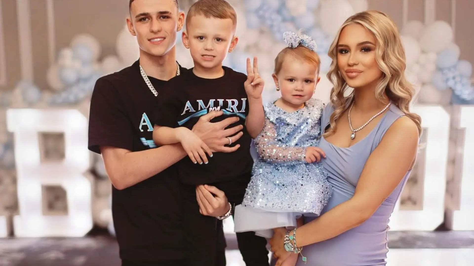 Inside Phil Foden’s lavish baby shower including balloon mountain and blue chocolate fountain as he celebrates 3rd child