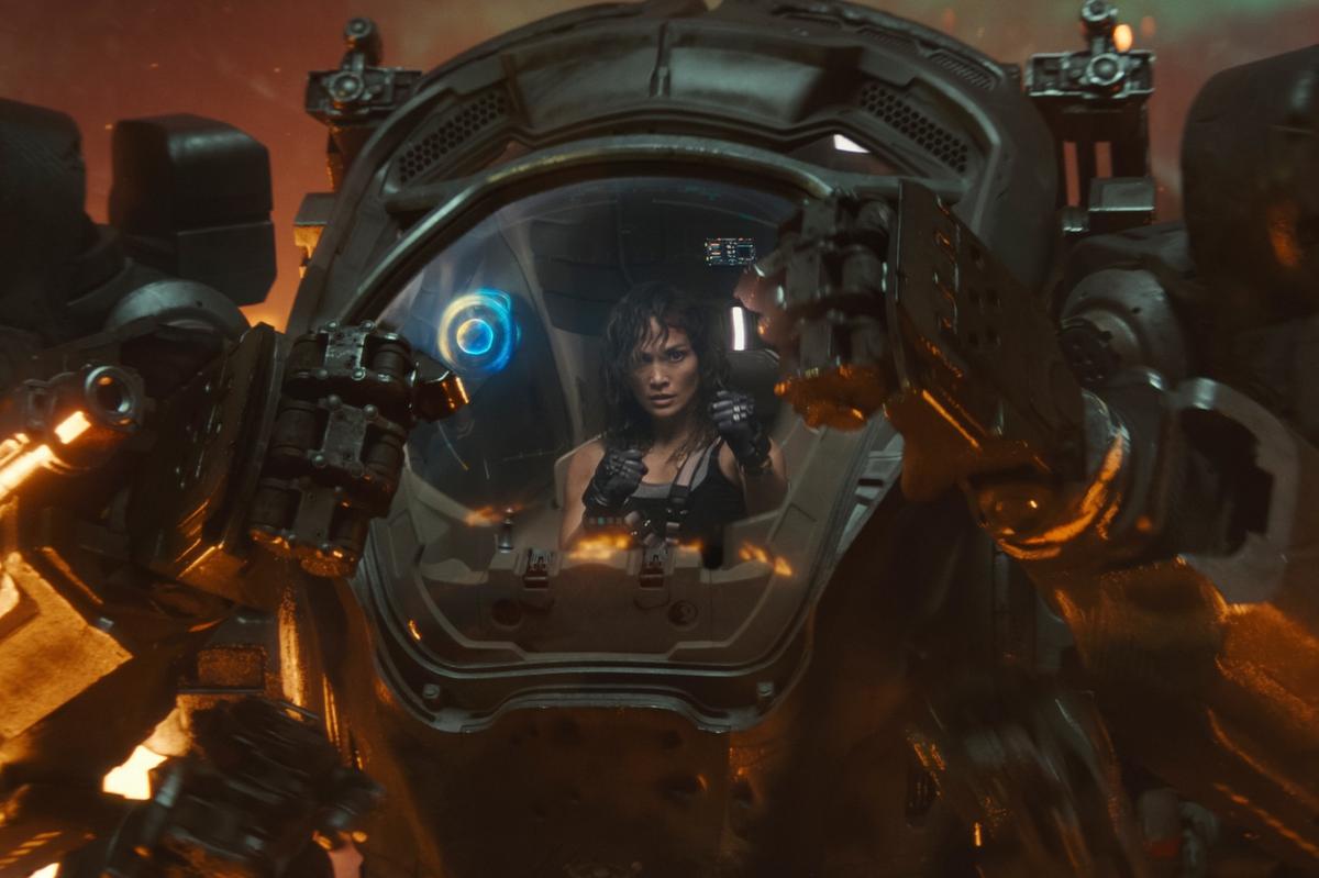 J.Lo Fights A.I. In an Exo-Suit