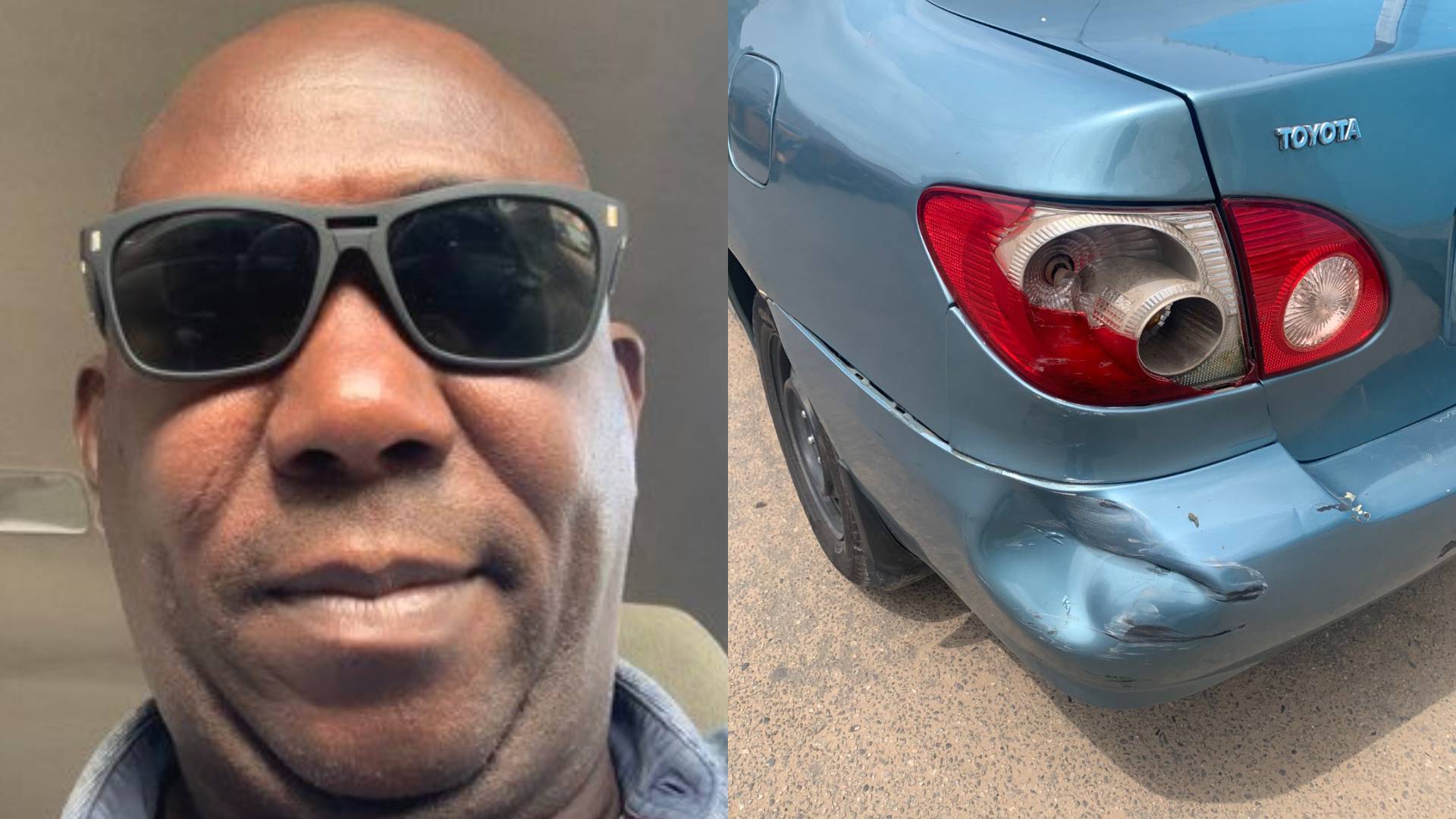 Man complains over female driver who bashed his car and burst into tears