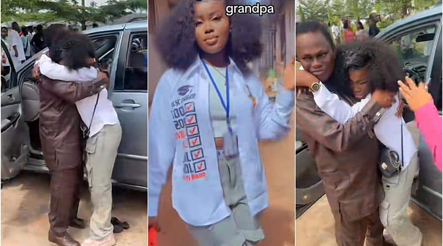 Nigerian lady honours grandfather who saw her through school