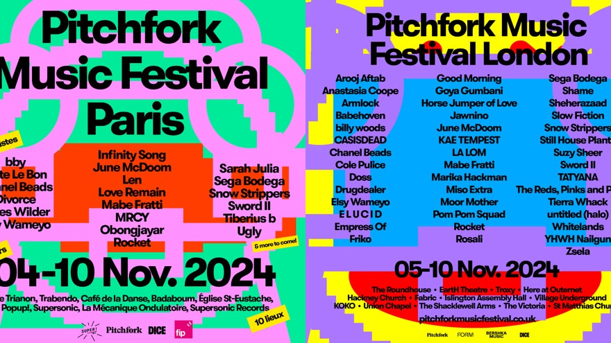 Pitchfork London and Paris 2024 Announce First Wave of Artists