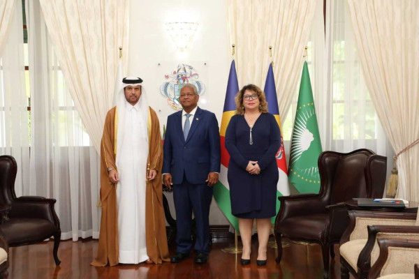 President of Seychelles Receives Credentials of Qatar’s Ambassador