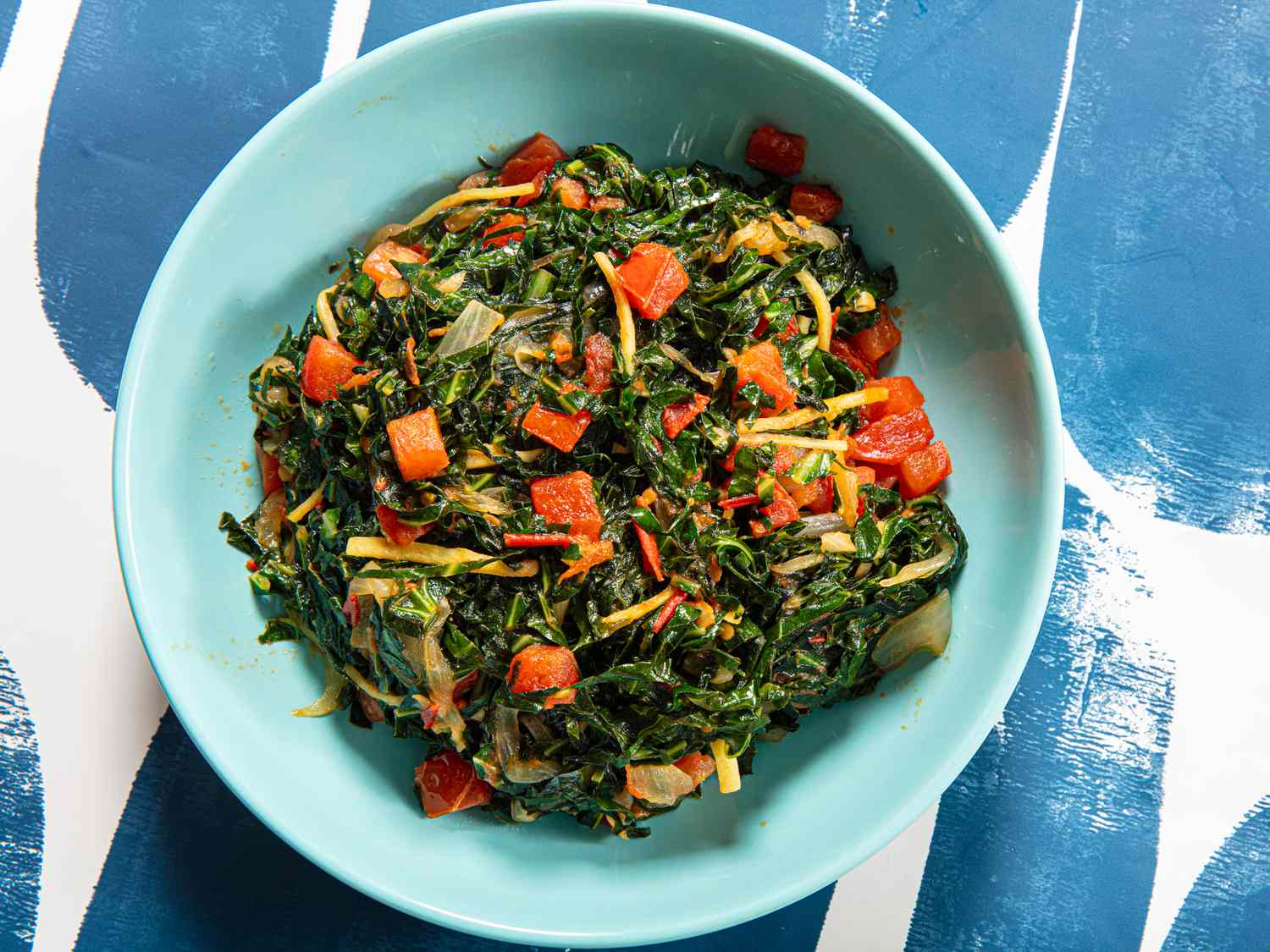 Sukuma Wiki (Kenyan Sautéed Collard Greens With Tomatoes and Ginger) Recipe