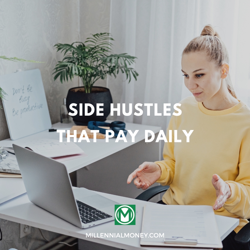 Top 20 Side Hustles that Pay Daily