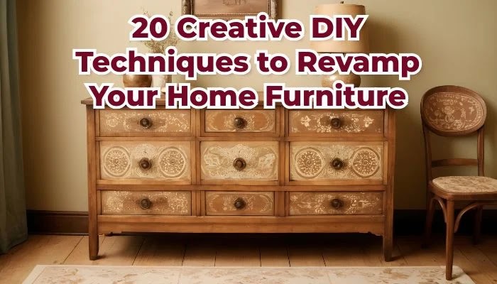 20 Creative DIY Techniques to Revamp Your Home Furniture