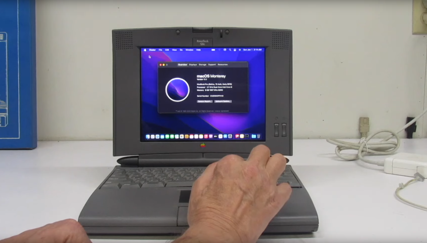 90s PowerBook Runs MacOS Monterey