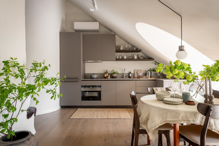 A Beautiful Swedish Loft With Fabulous Dormer Windows!