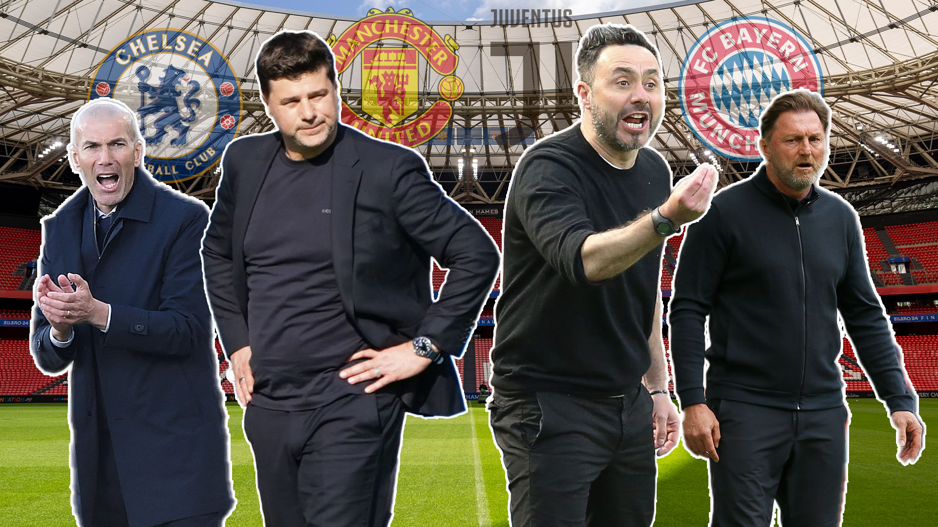 AI picks managers for top clubs including Man Utd and Chelsea with new job for Pochettino and tug-of-war over Zidane