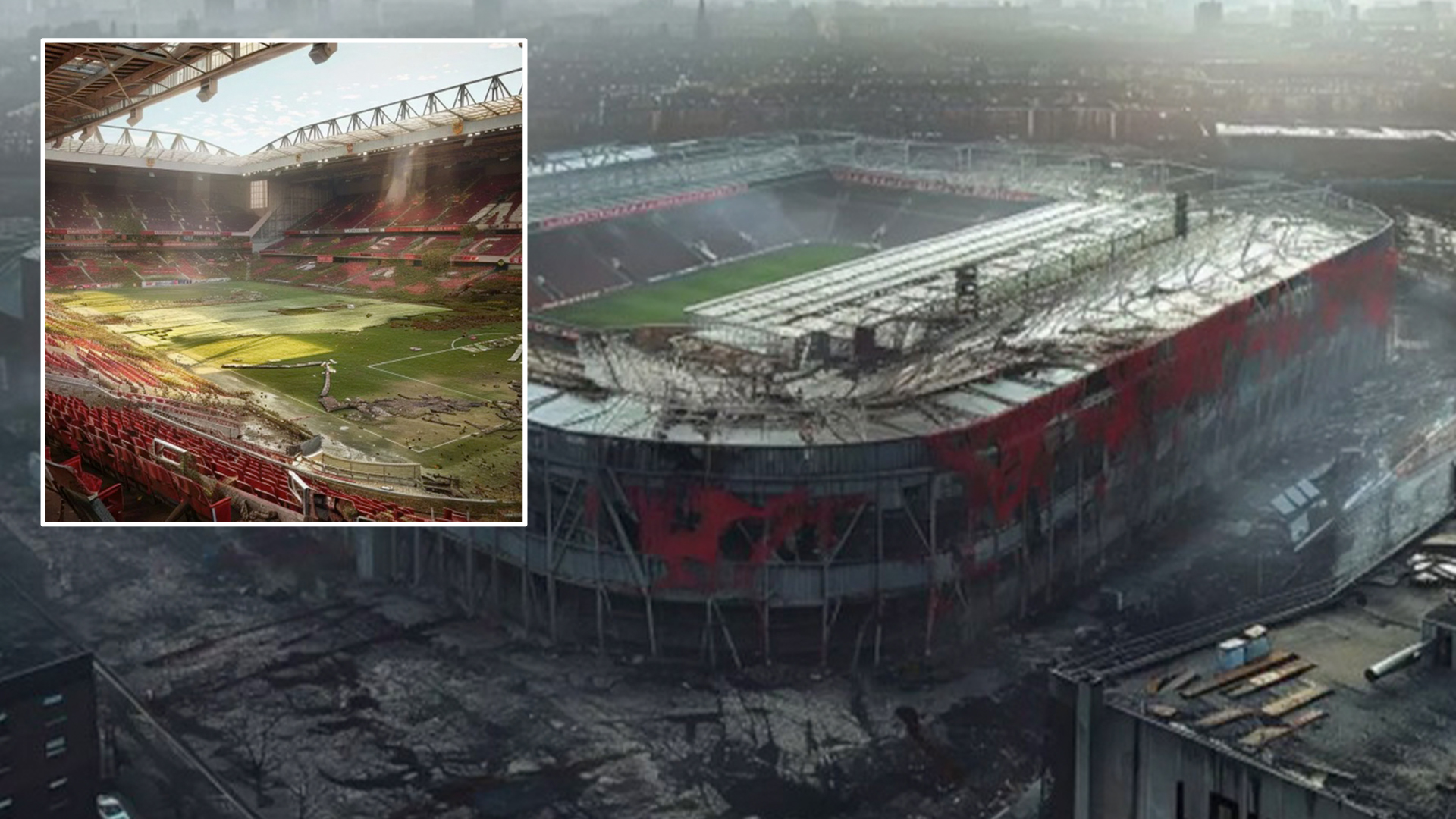 AI predicts post-apocalyptic Old Trafford if Sir Jim Ratcliffe fails to fix Man Utd problems in time