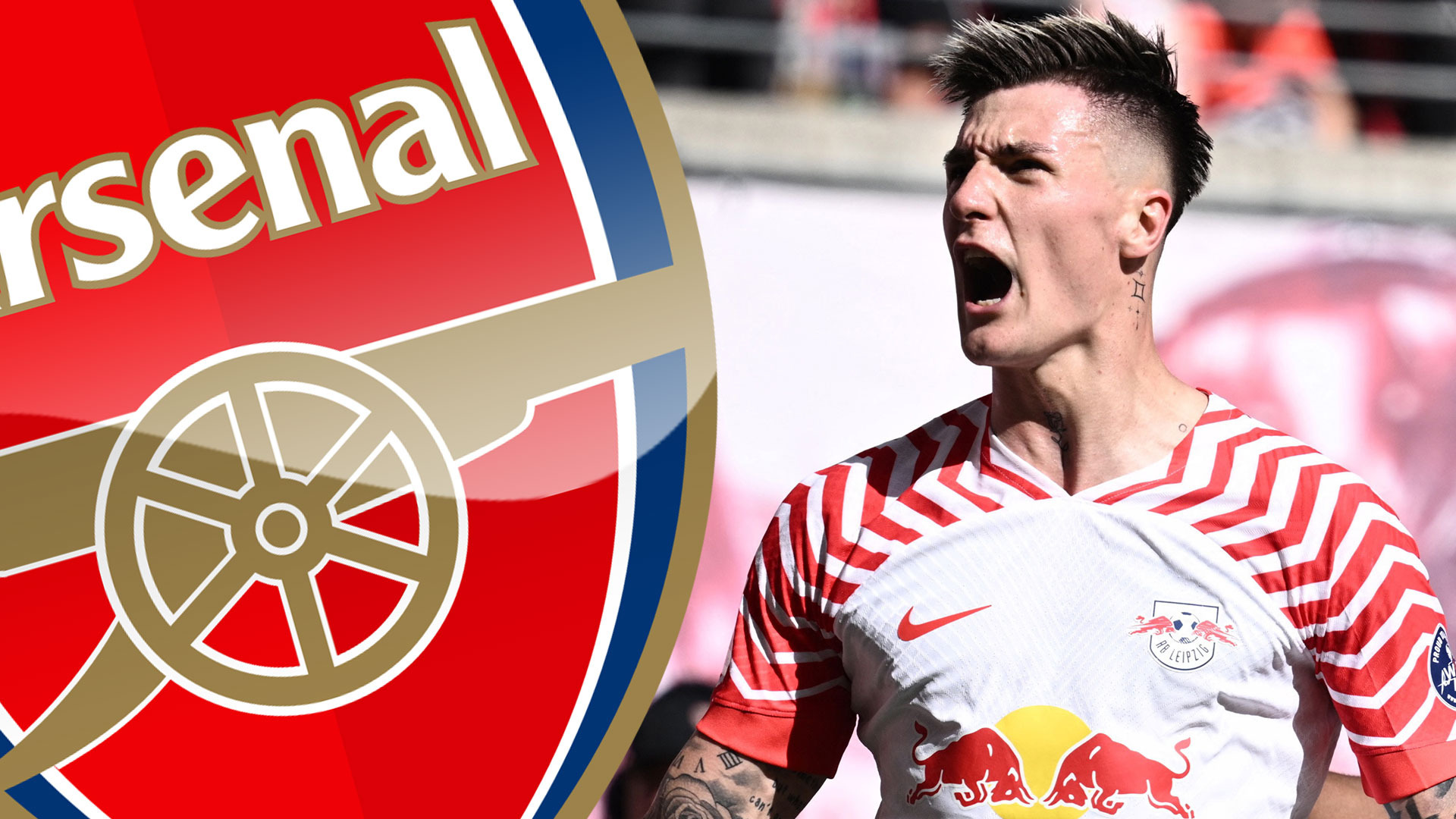 Arsenal ‘in pole position to sign Benjamin Sesko’ but transfer release clause soars with agent also spotted at Man Utd