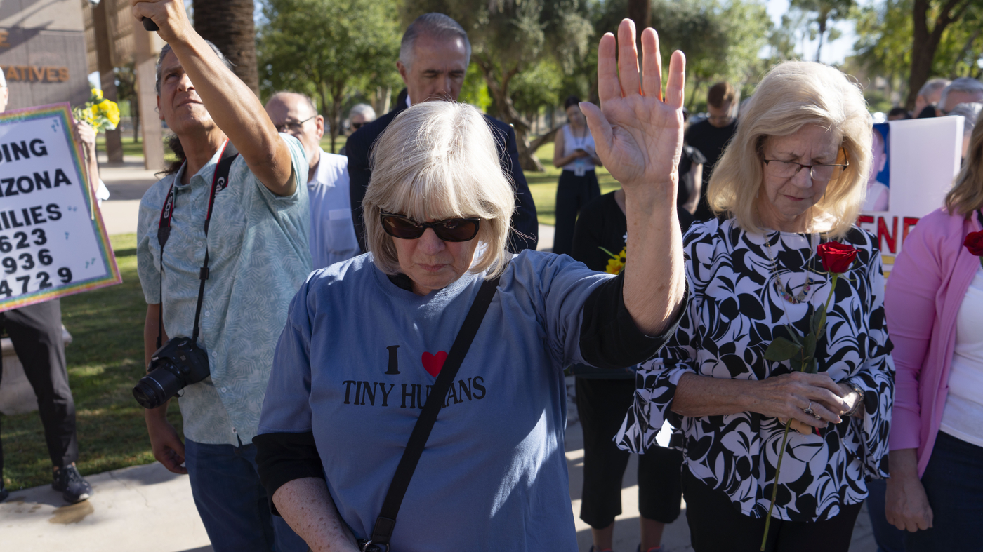 Christian conservatives wrestle with shifting GOP stance on Arizona abortion ban : NPR