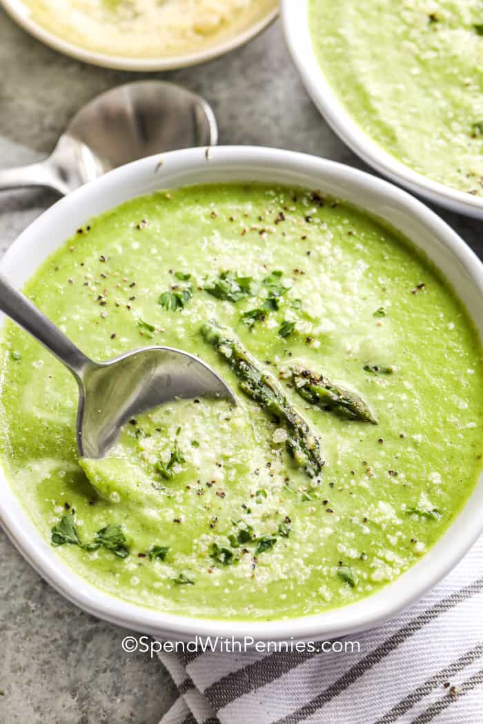 Creamy Asparagus Soup – Spend With Pennies