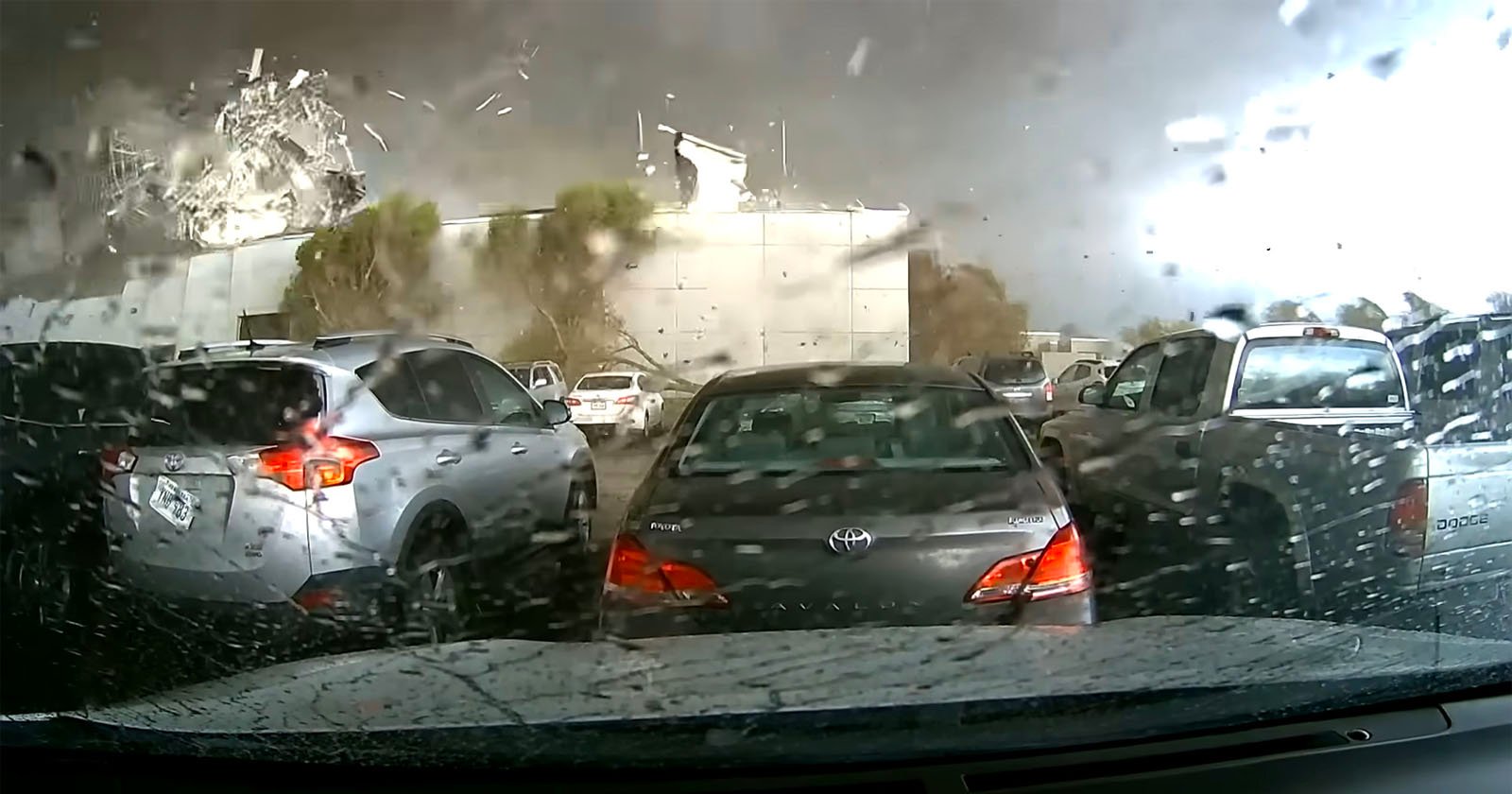 Dashcam Captures Nebraska Tornado Leveling Large Building