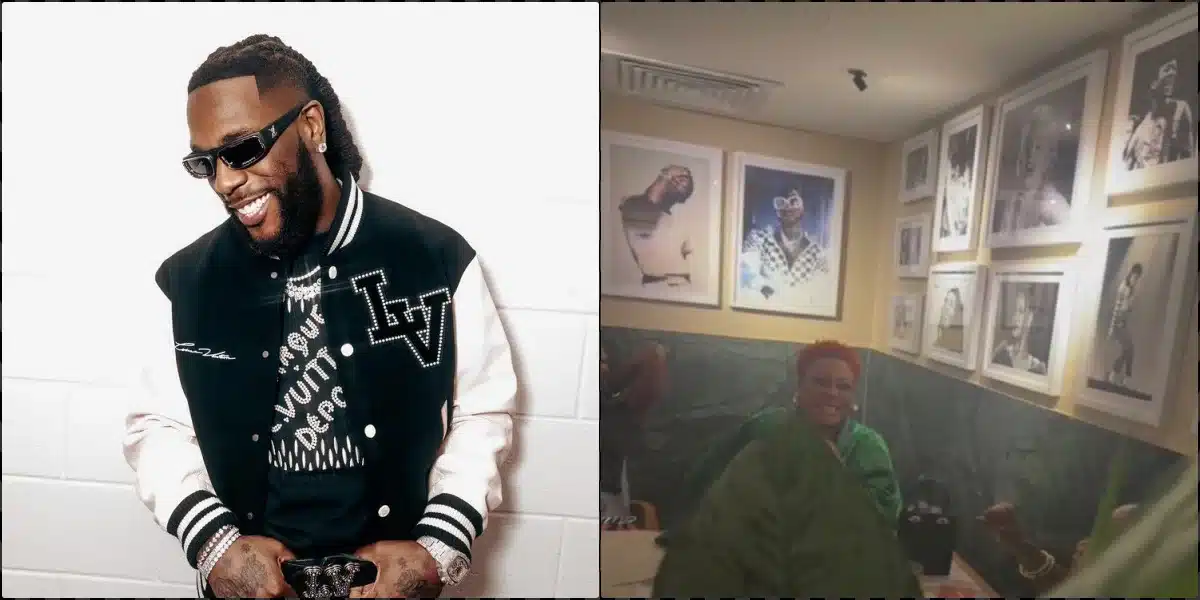 Davido, Wizkid’s portraits seen at Burna Boy’s house amid pressure to pick a side