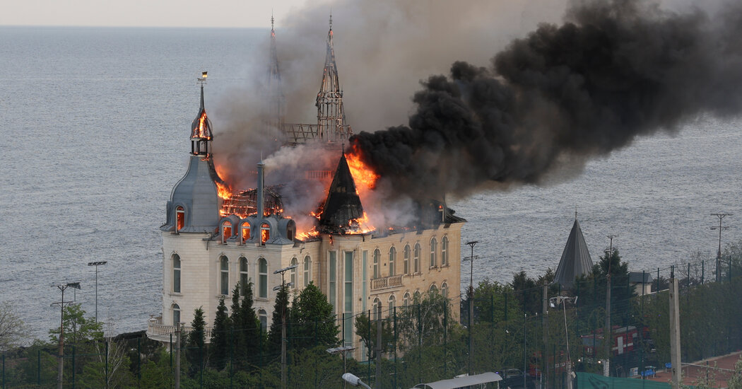 Deadly Russian Strikes Hit Civilian Center and Other Targets in Odesa