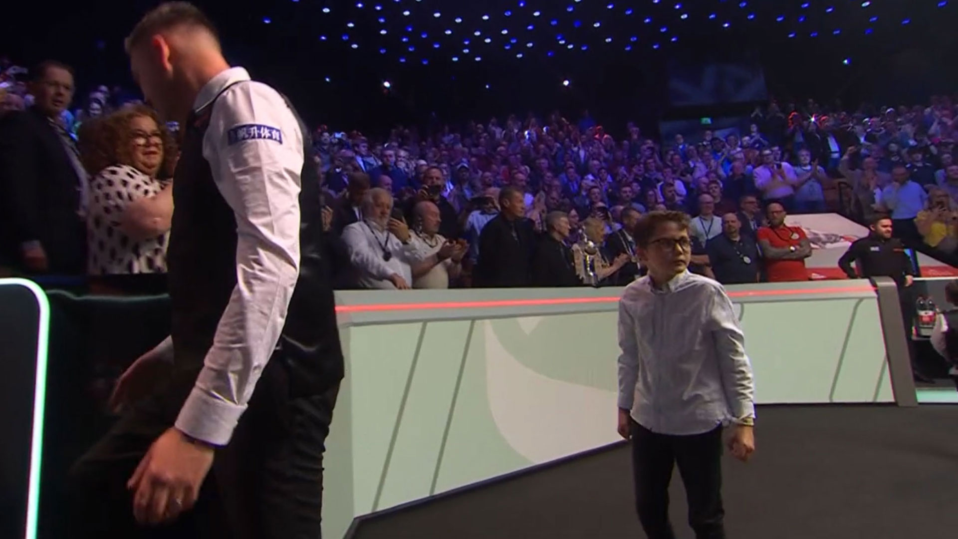 Eagle-eyed fans spot what Kyren Wilson’s son did in heartwarming moment after World Snooker Championship final