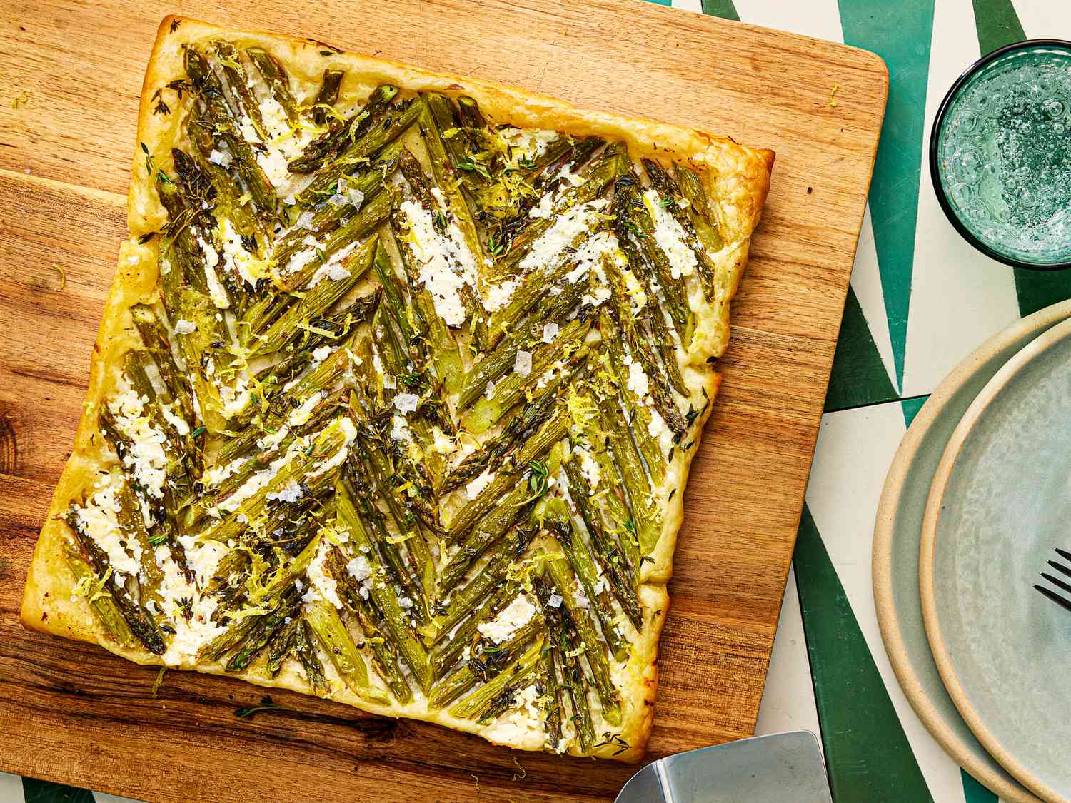 Easy Upside Down Sheet-Pan Asparagus Tart Recipe