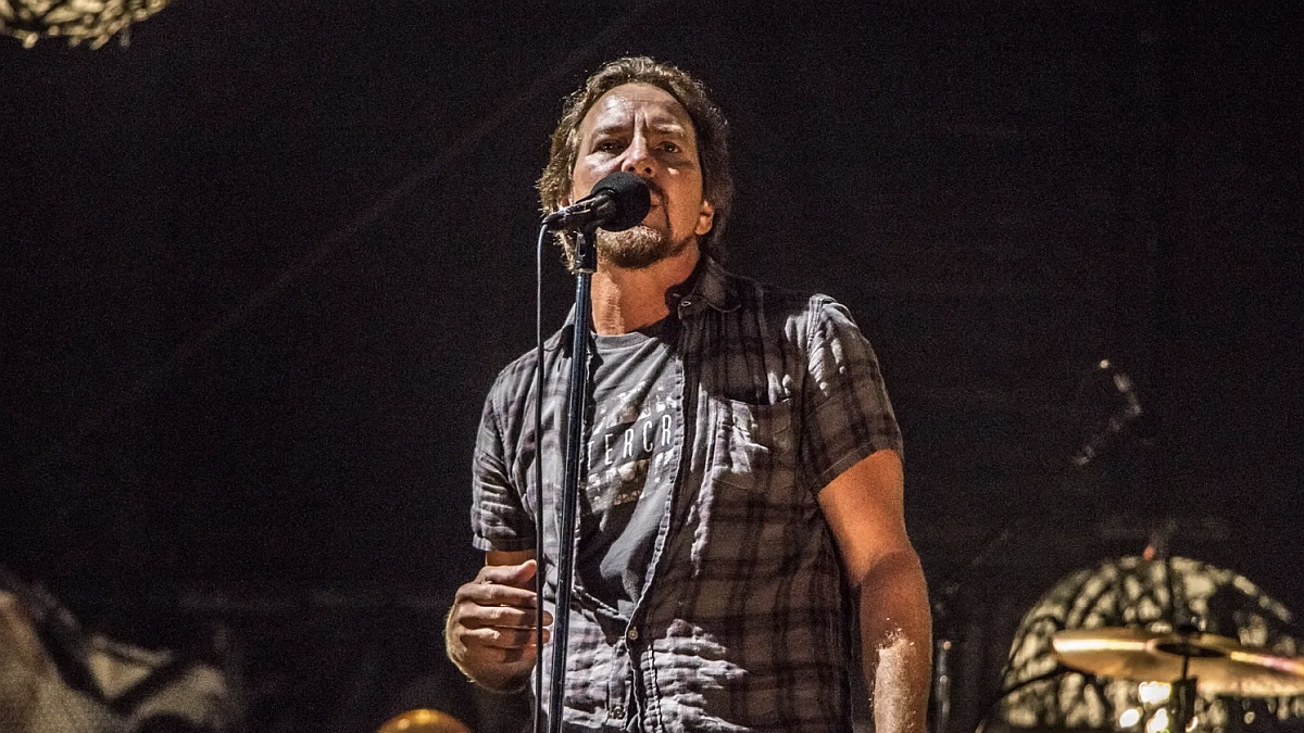 Eddie Vedder Calls Harrison Butker a “F*cking P*ssy”