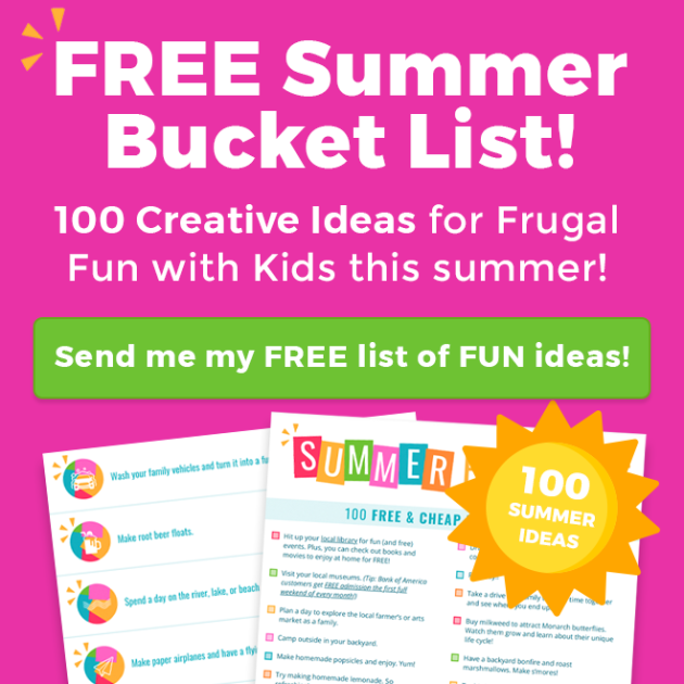 FREE Summer Bucket List for Kids!