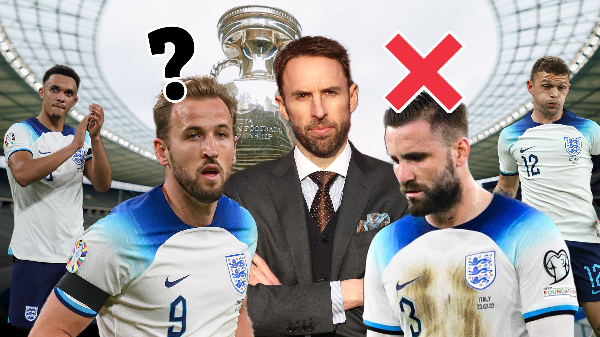 Gareth Southgate draws up emergency selection plan for England’s Euro 2024 starting XI after major injury blow