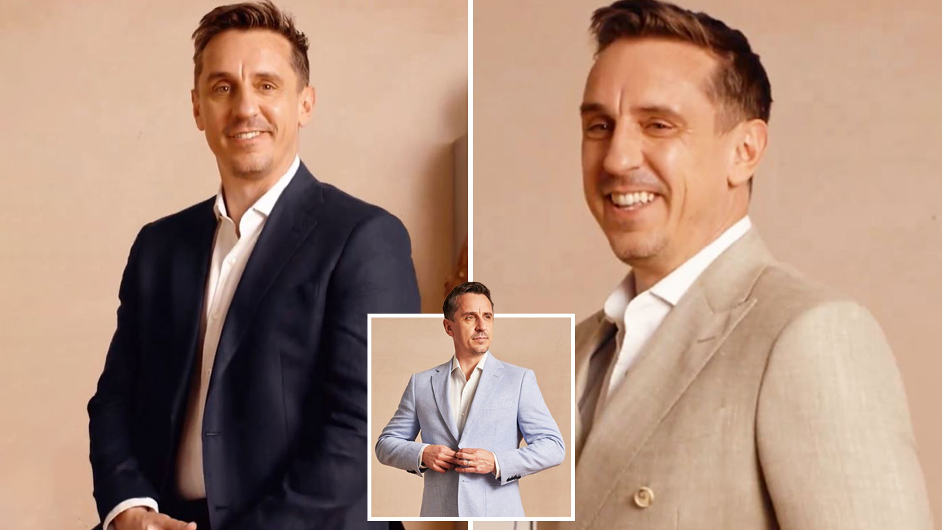 Gary Neville makes latest career change as Man Utd legend tries his hand at modelling