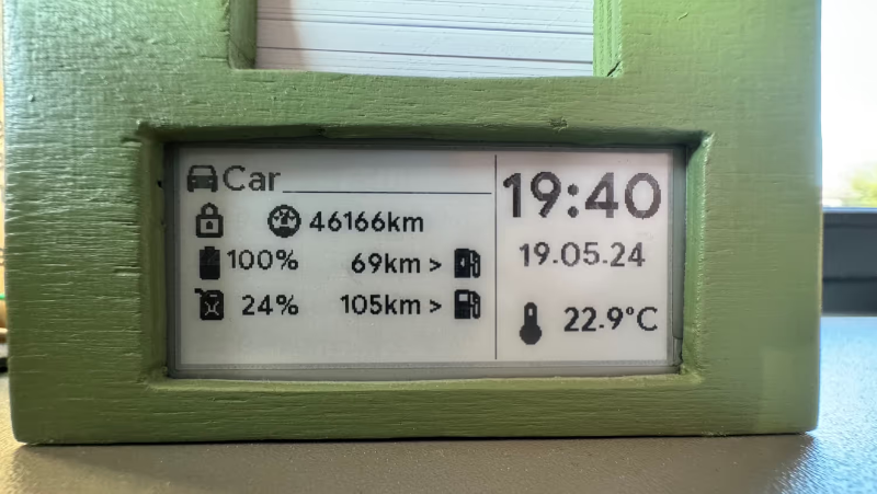 Home Assistant Display Uses E-Ink