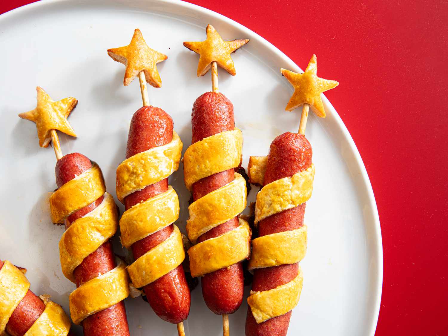 Hot Honey–Mustard Firecracker Hot Dogs Recipe