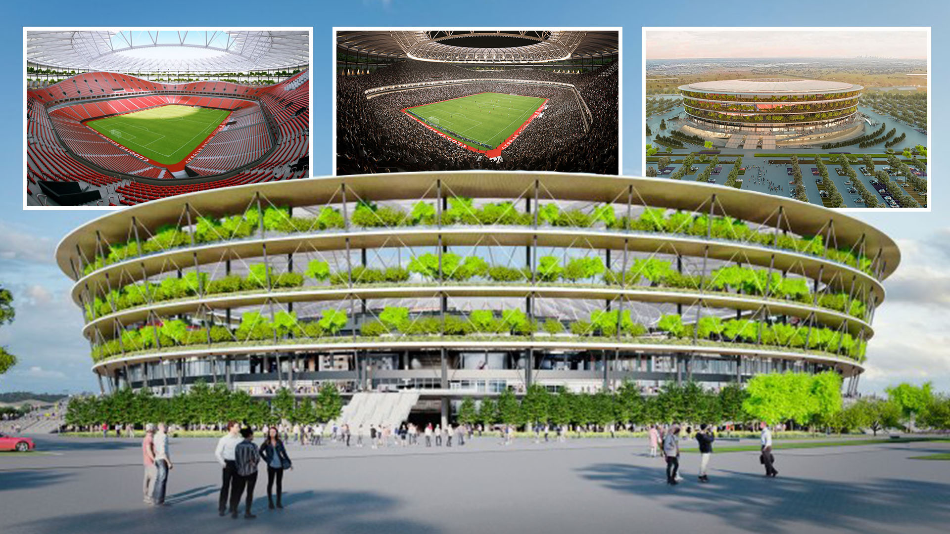 Inside ‘world’s first garden stadium’ being built by England’s Euro 2024 opponents with water sports and golf course