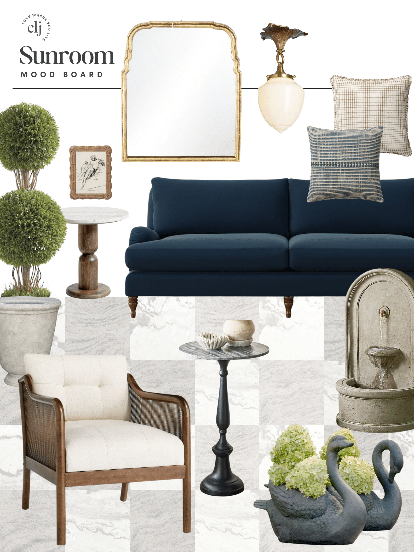 Mood Board: Sunroom Furniture (Inspired by The Biltmore)