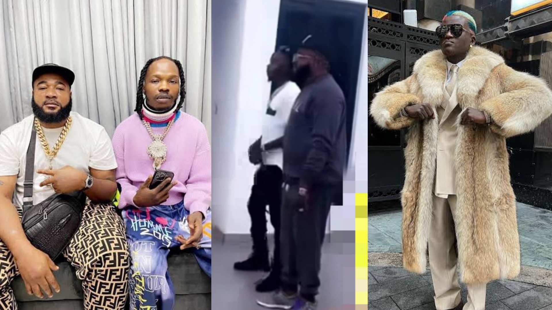 Naira Marley and Sam Larry spotted dancing to diss track Portable made for them