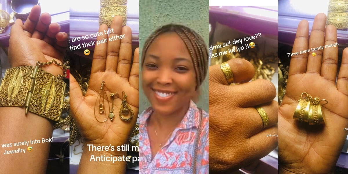 Nigerian lady discovers late grandmother’s jewelry box