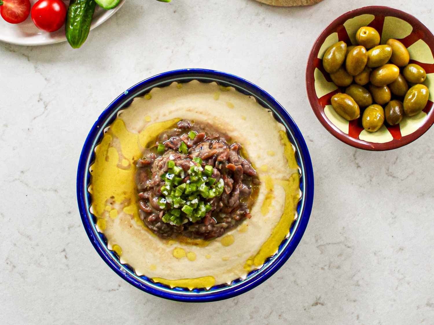 Qudsiyeh (Hummus Topped With Fava Beans) Recipe