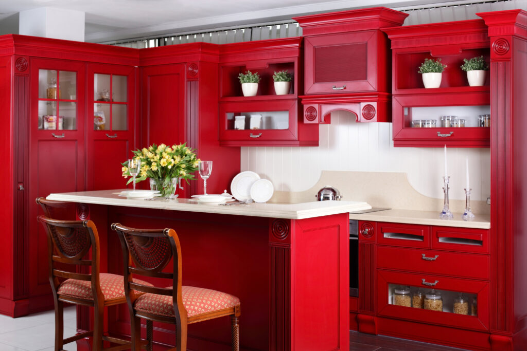 Red Kitchen Cabinets A Guide to Materials Finishes and Styles » Residence Style
