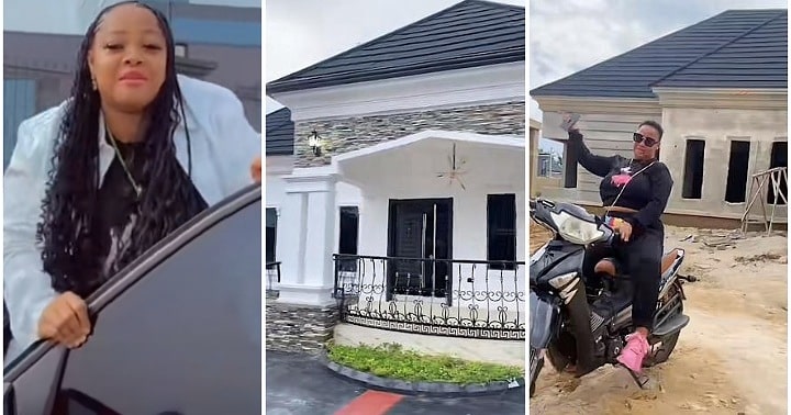 Rich Nigerian lady builds ex-boyfriend’s dream house for herself