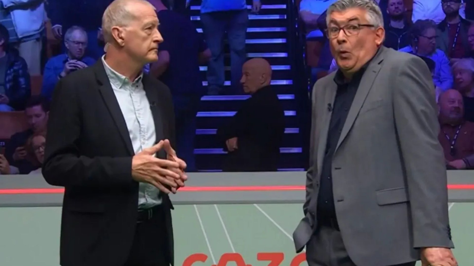 Steve Davis gives BBC pundit death stare live on TV after awkward comment during World Snooker Championship coverage