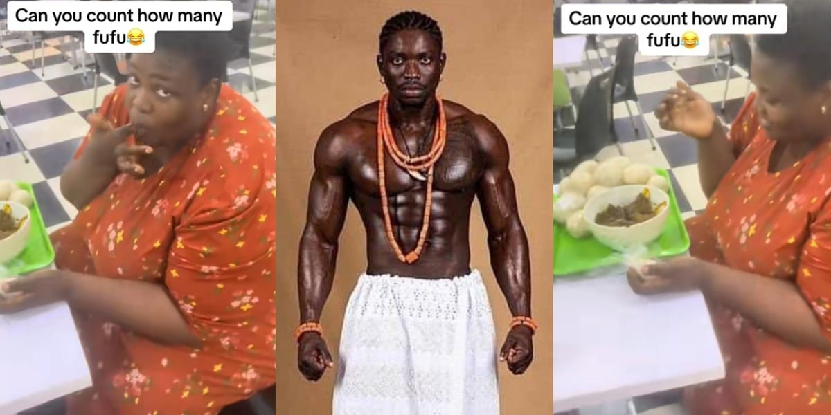 Woman pledges marriage to VeryDarkMan after eating 15 fufu wraps