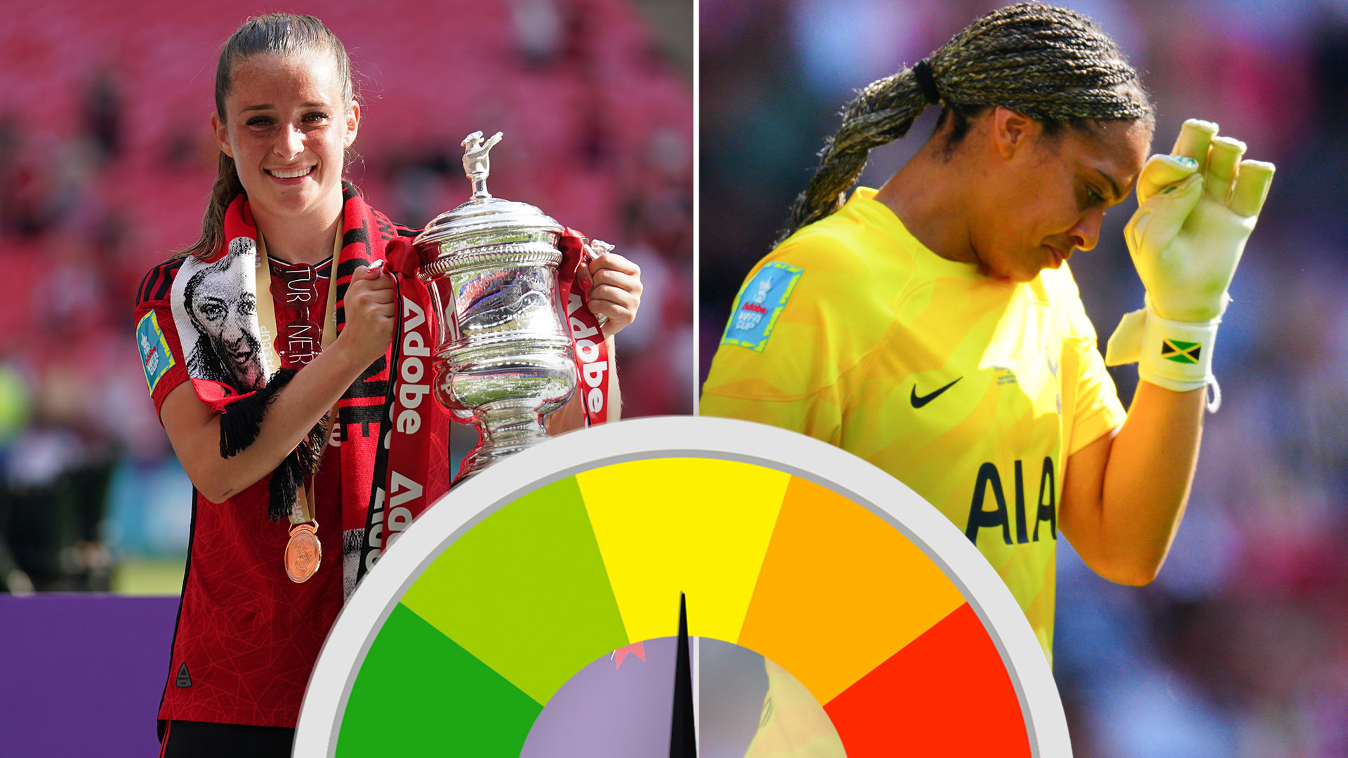 Women’s FA Cup final player ratings: Man Utd star Toone wows at Wembley again but Tottenham’s Spencer suffers nightmare