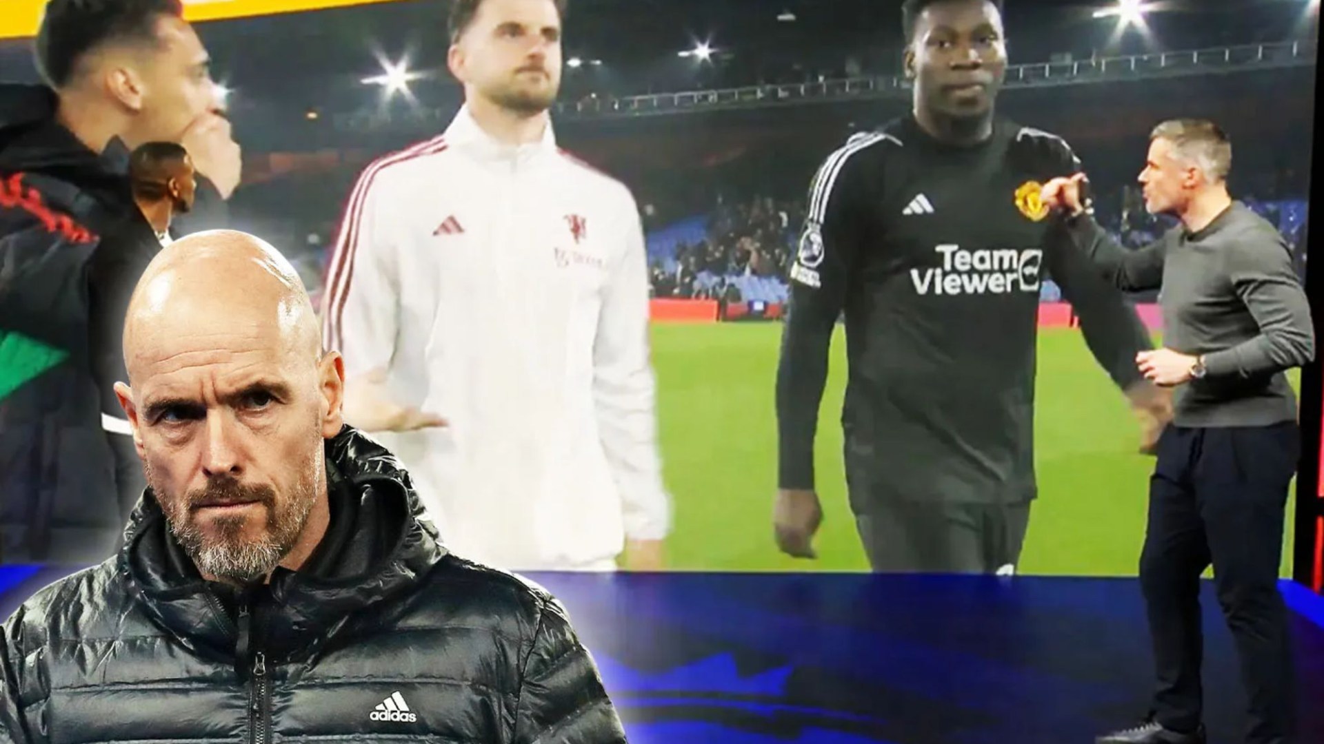 ‘Shut up and get off the pitch’ fumes Carragher as he blasts Ten Hag’s ’embarrassing’ Man Utd flops for Palace collapse