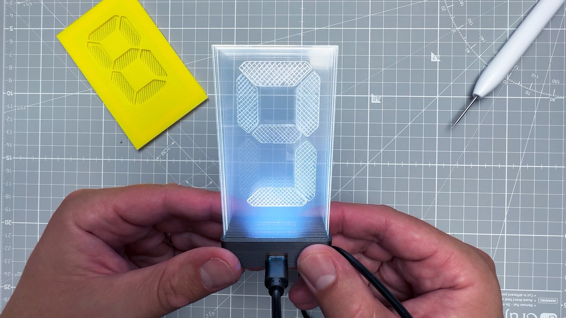 An Easy Transparent Edge Lit Display