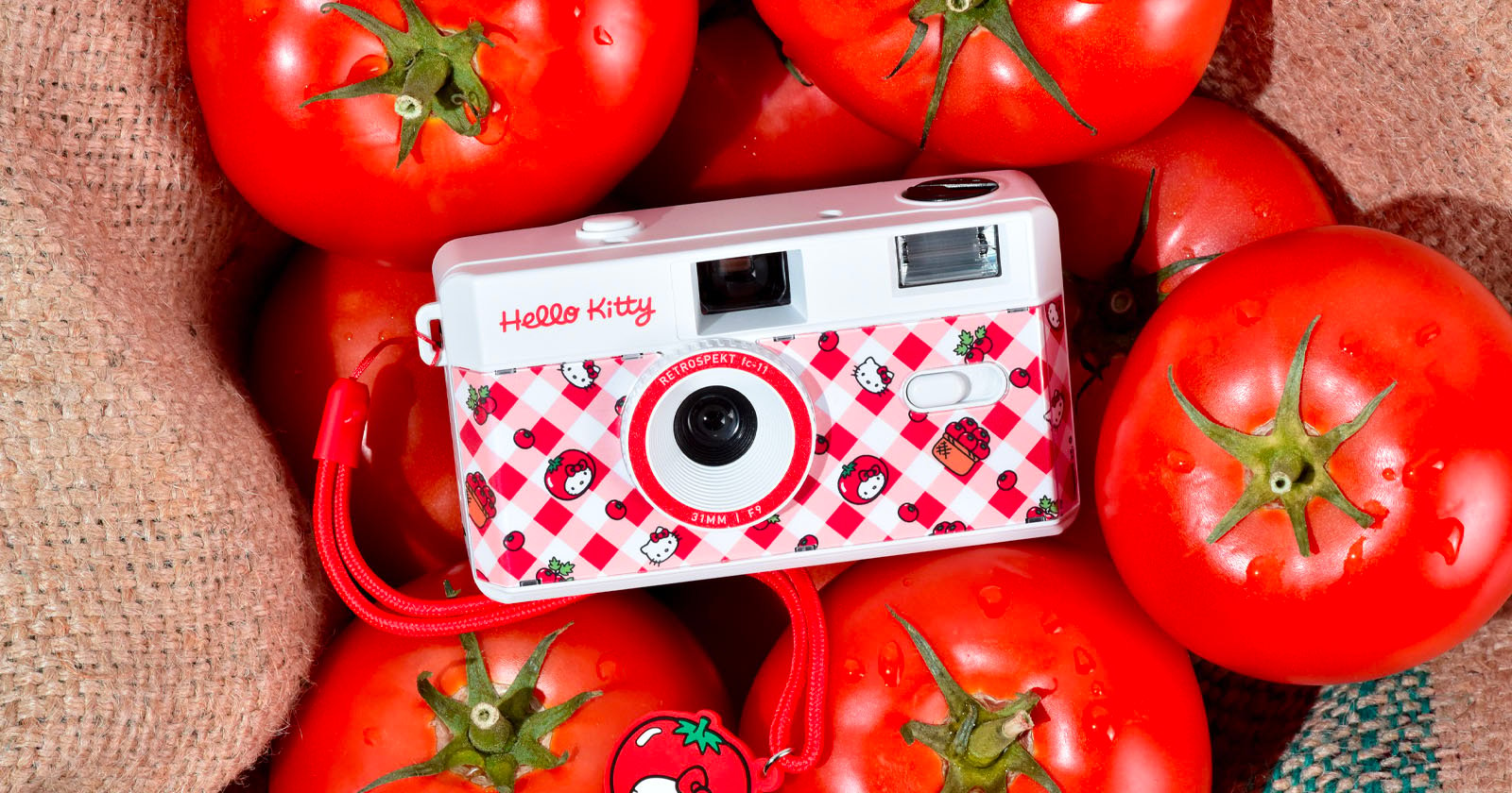 Celebrate Summer With This Hello Kitty Tomatoes-Themed Film Camera