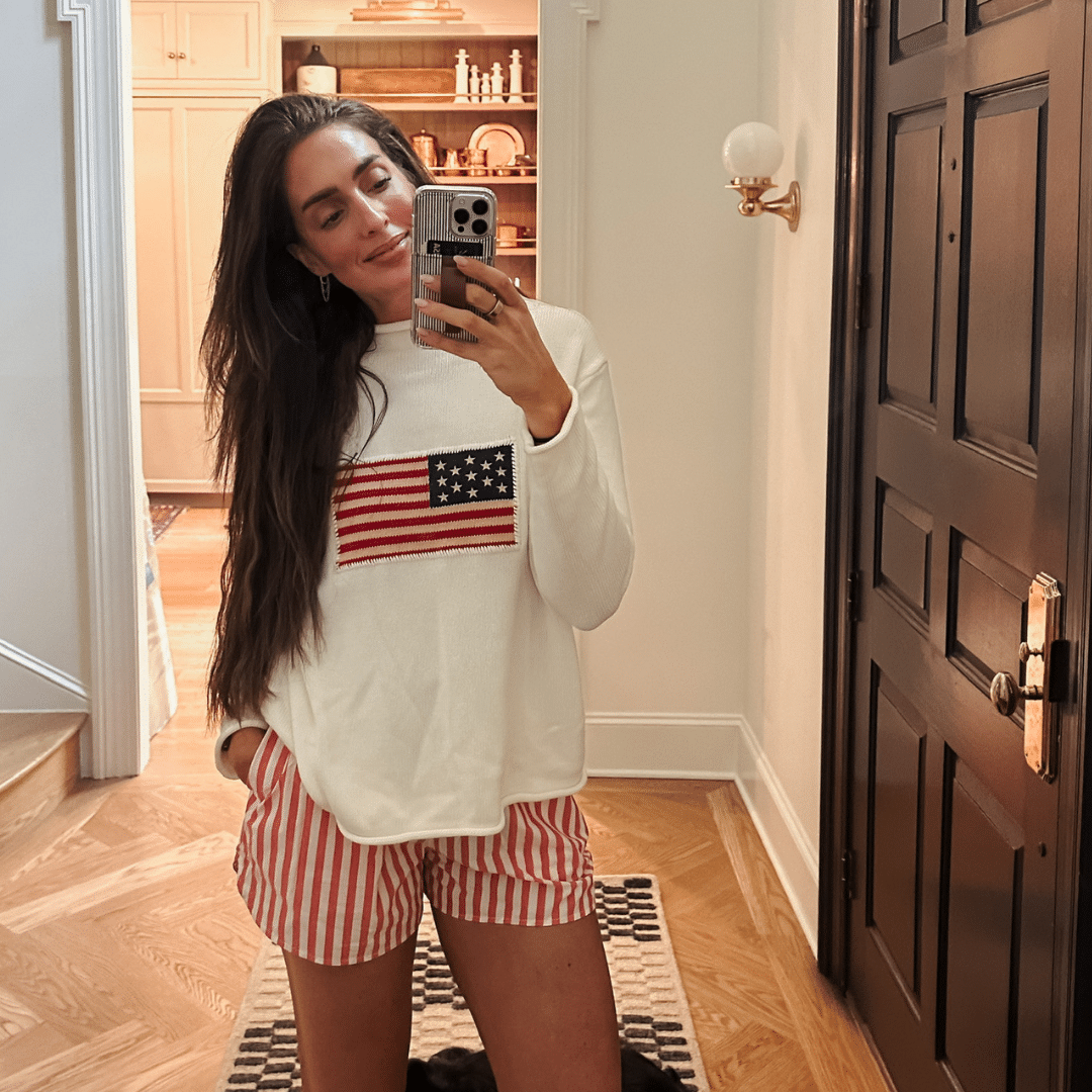 Dressed in Red, White & Blue