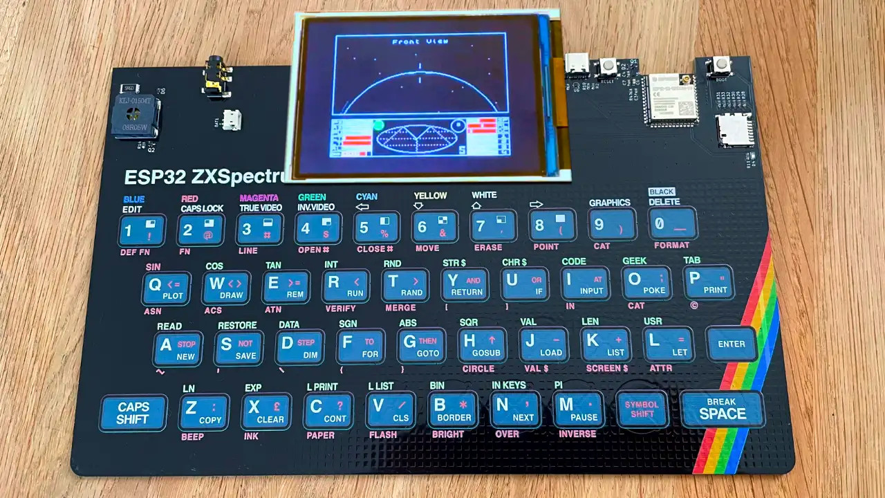 ESP32 Powers Single-PCB ZX Spectrum Emulator