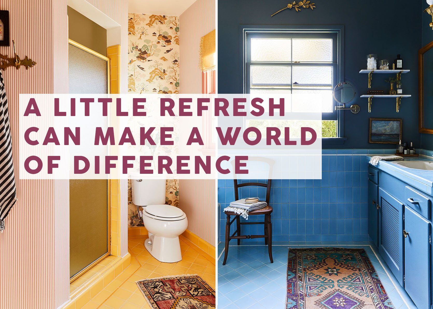 Fix It Friday: It’s Time To Refresh Some Real-Life Bathrooms For Peak Enjoyment (NO RENO ALLOWED)