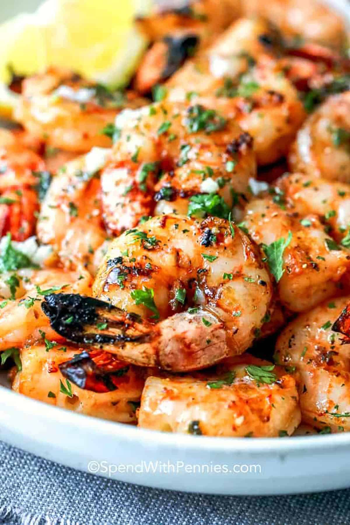 Garlic Grilled Shrimp – Spend With Pennies