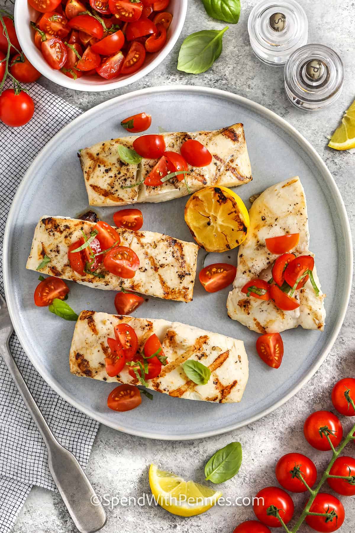 Grilled Halibut – Spend With Pennies