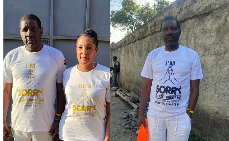 Lawmaker And His Wife Wear ‘I’m Sorry’ T-Shirts To Beg Kenyans After Voting For Controversial Finance Bill That Led To Violent Protest – TheNGblog